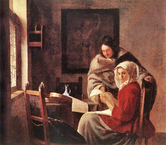 Girl Interrupted At Her Music by Johannes Vermeer