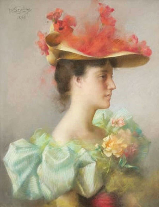 Elegant Lady With Hat by Delphin Enjolras
