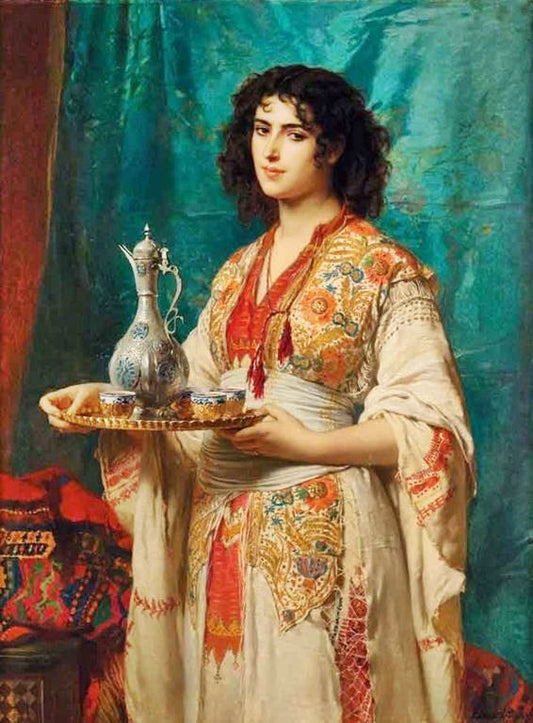 The Turkish Coffee by Edouard Louis Dubufe
