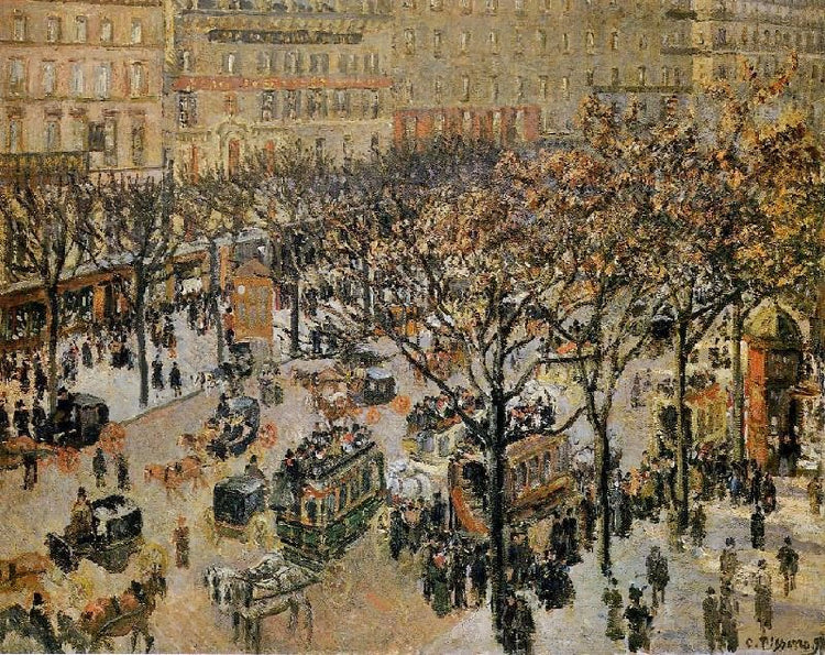 Boulevard Des Italiens: Morning, Sunlight by Camille Pissarro