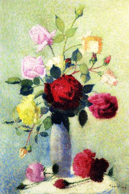 Vase Of Roses by Achille Laugé