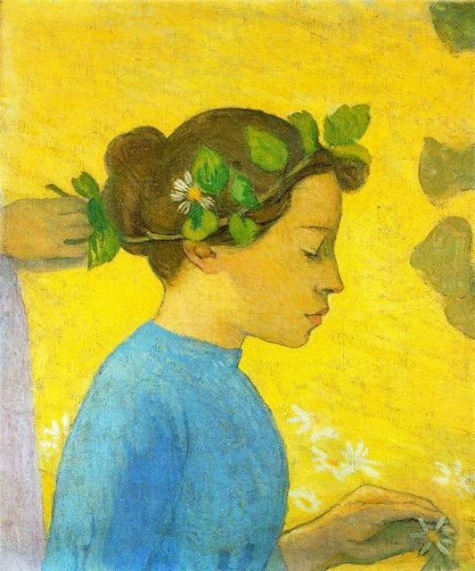 Girl With Chain Of Flowers by Aristide Maillol