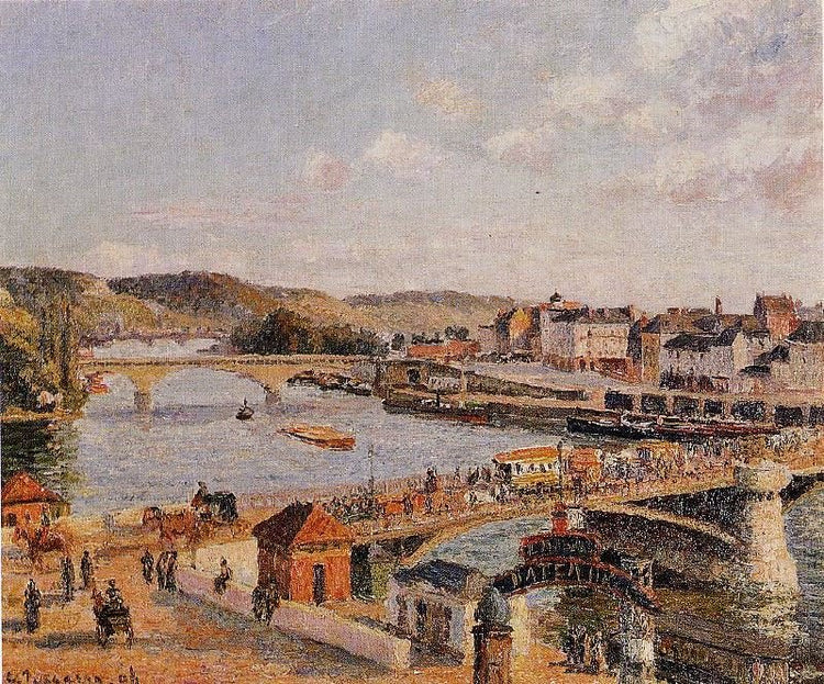 Afternoon, Sun, Rouen by Camille Pissarro