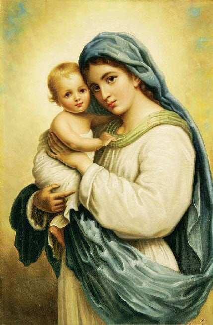 Madonna With Child I by Hans Zatzka