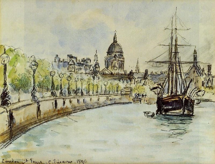 London, St. Paul’S Cathedral by Camille Pissarro