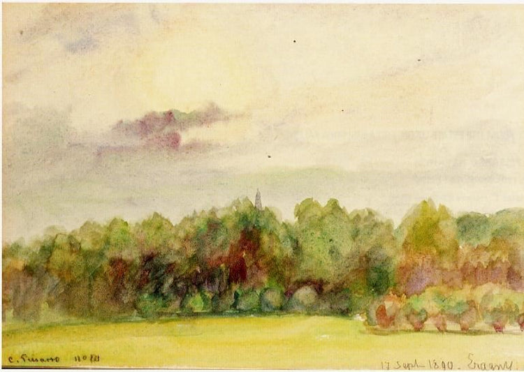 Landscape At Eragny by Camille Pissarro