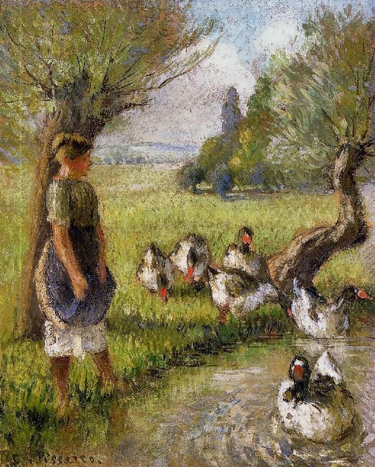 Goose Girl by Camille Pissarro