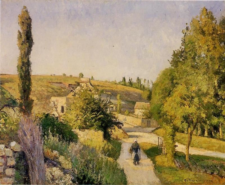 Landscape At L’Hermitage, Pontoise by Camille Pissarro