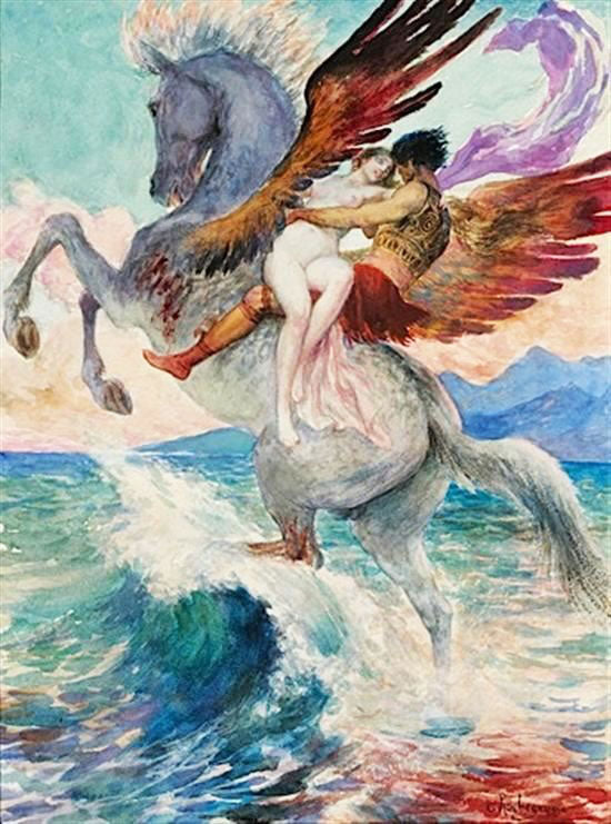 Perseus And Andromeda by Georges Antoine Rochegrosse