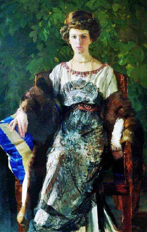 Portrait Of E.P.Nosova by Konstantin Somov