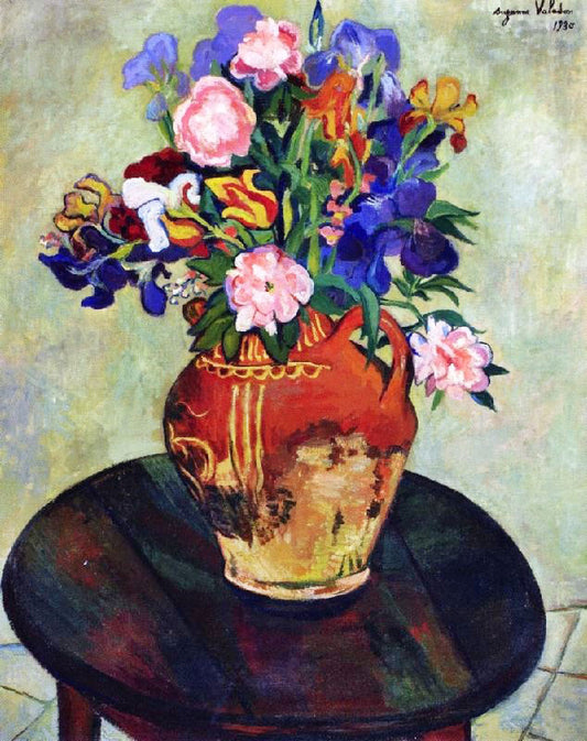 Bouquet Of Flowers On A Table by Suzanne Valadon