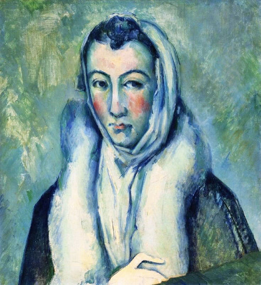 Woman With An Ermine, After El Greco by Paul Cézanne
