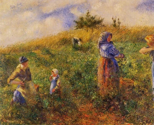 Picking Peas by Camille Pissarro