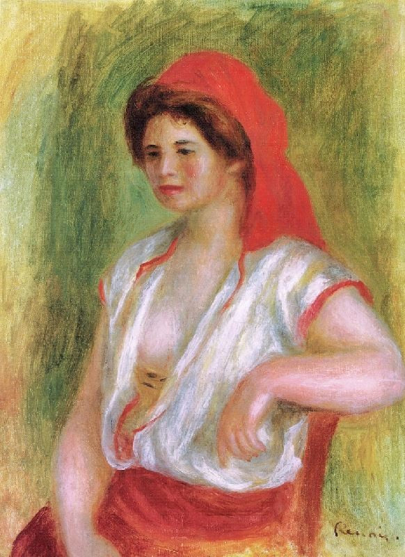 The Beautiful Sicilian by Pierre Auguste Renoir