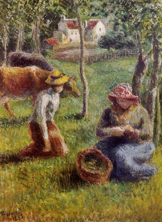 The Cowherds by Camille Pissarro