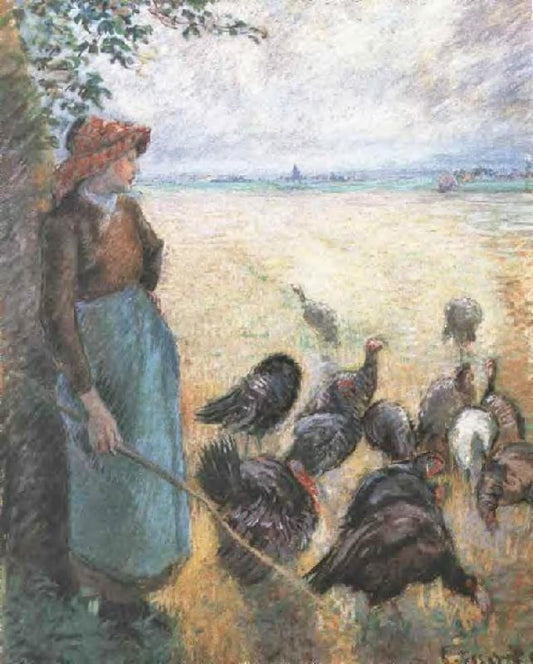 Turkey Girl by Camille Pissarro