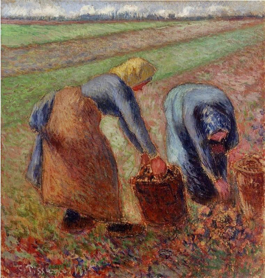 Potato Harvest by Camille Pissarro