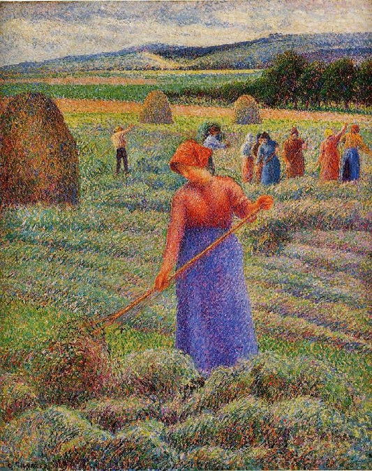 Haymakers At Eragny by Camille Pissarro