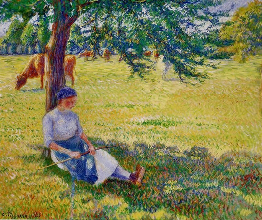 Cowgirl, Eragny by Camille Pissarro