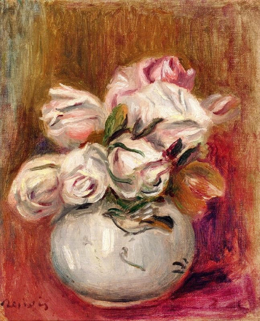 White Roses by Pierre Auguste Renoir