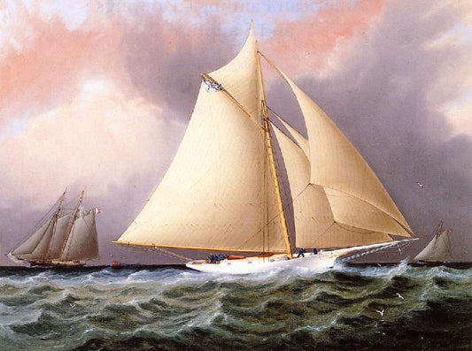Yacht Under Full Sail by James E. Buttersworth