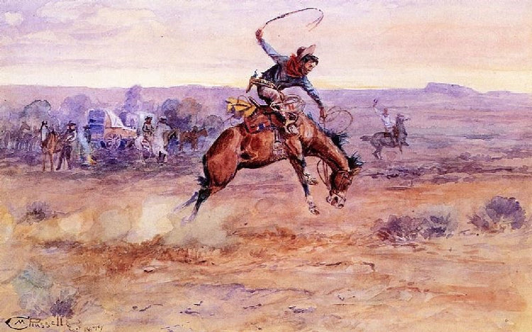 Bucking Bronco by Charles Marion Russell