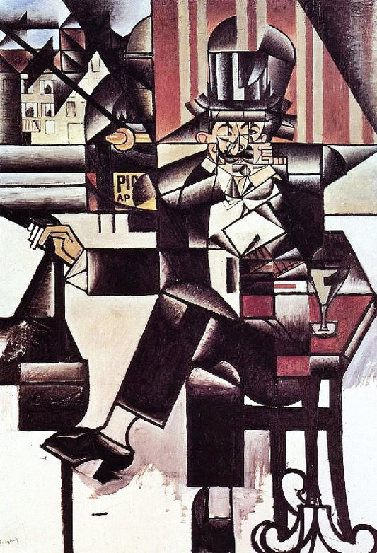 Man In The Cafe by Juan Gris