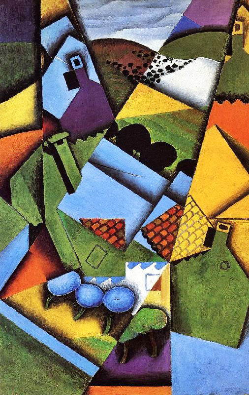Landscape With Houses At Ceret by Juan Gris