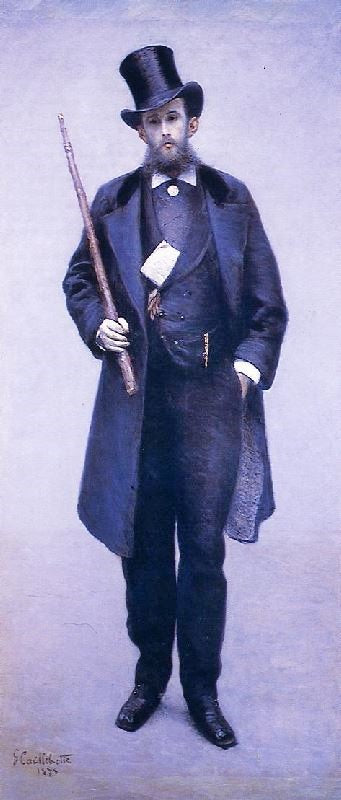 Portrait Of Paul Hugot by Gustave Caillebotte