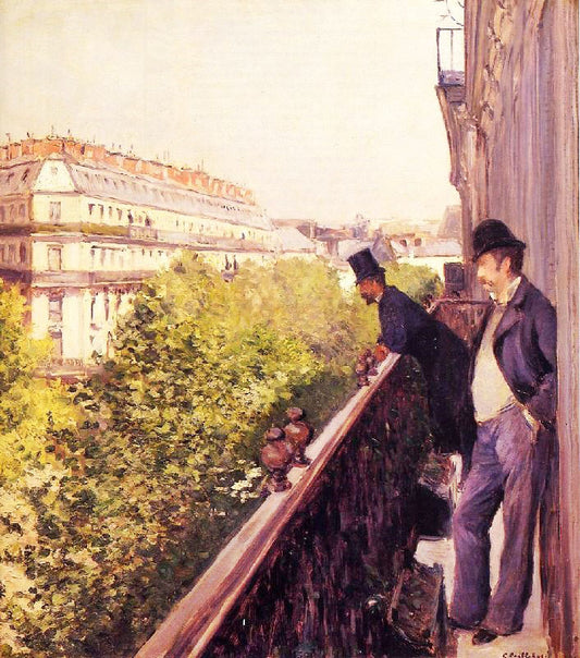 A Balcony by Gustave Caillebotte
