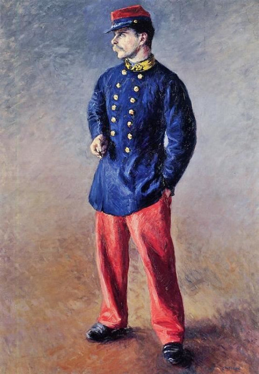 A Soldier by Gustave Caillebotte