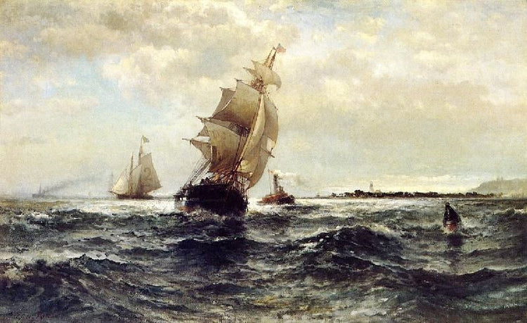 Off Atlantic Highlands by Edward Moran
