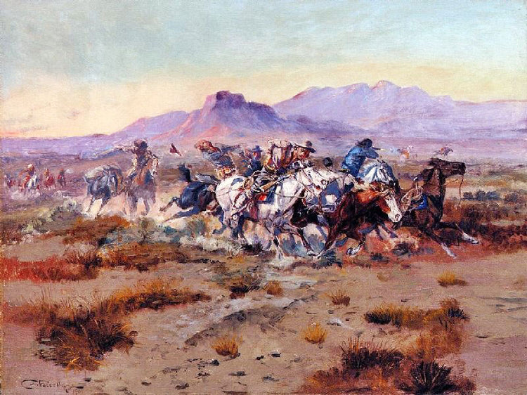 The Attack by Charles Marion Russell