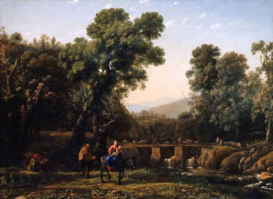 The Flight Into Egypt by Claude Lorrain (Gellée)