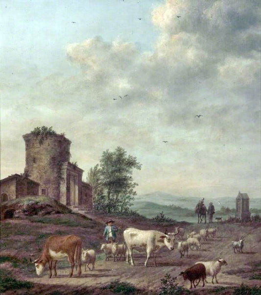 Beacon Fire by Claude Lorrain (Gellée)