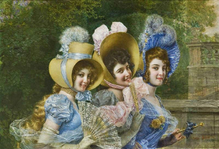 Three Elegant Ladies by Gaetano Bellei