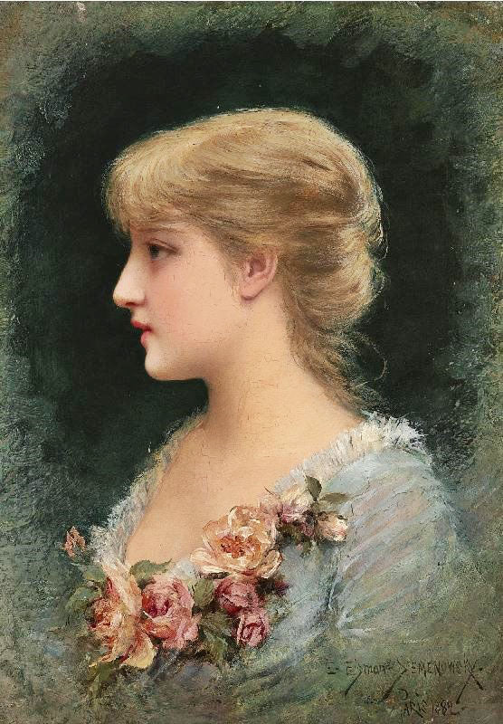 Portrait Of A Fair Beauty by Emile Eisman-Semenowsk