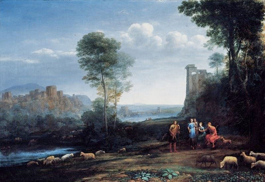 Pastoral Landscape 1677 by Claude Lorrain (Gellée)