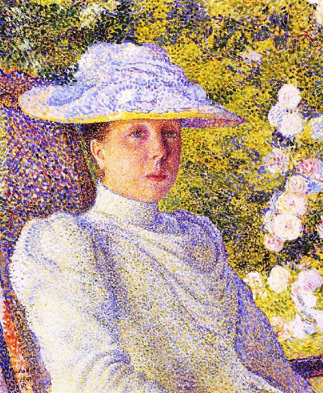 Portrait Of Mathilde Vereeken by Theo van Rysselberghe