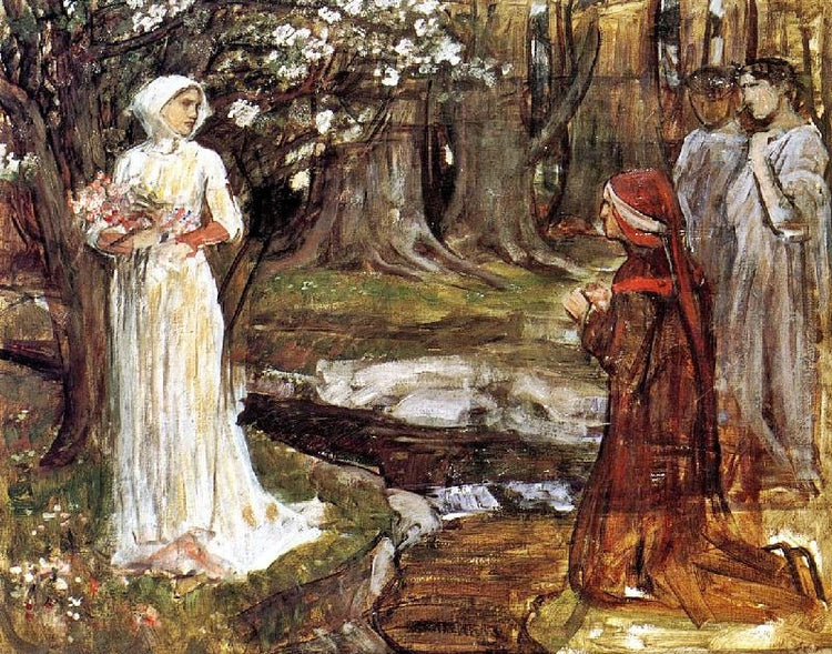 Dante And Beatrice by John William Waterhouse