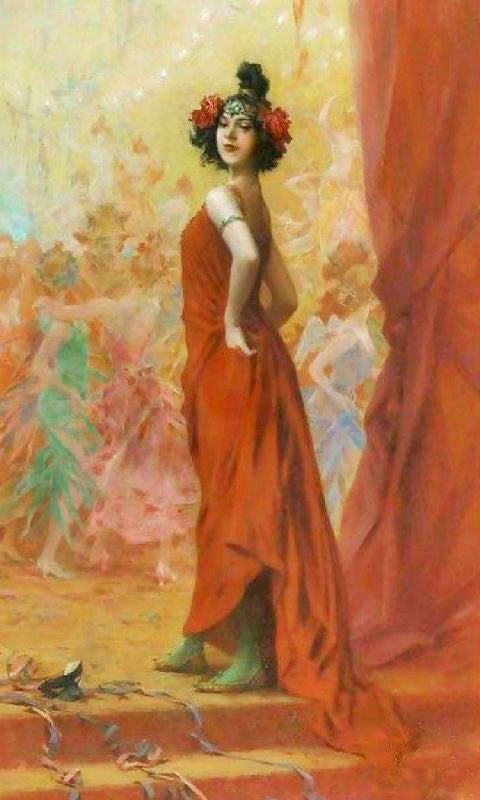 At The Bal Masque by Frederik Henrdik Kaemmerer