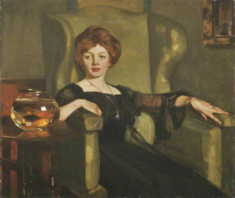 Lady With Goldfish by George Henry R.A. R.S.A. R.S.W.