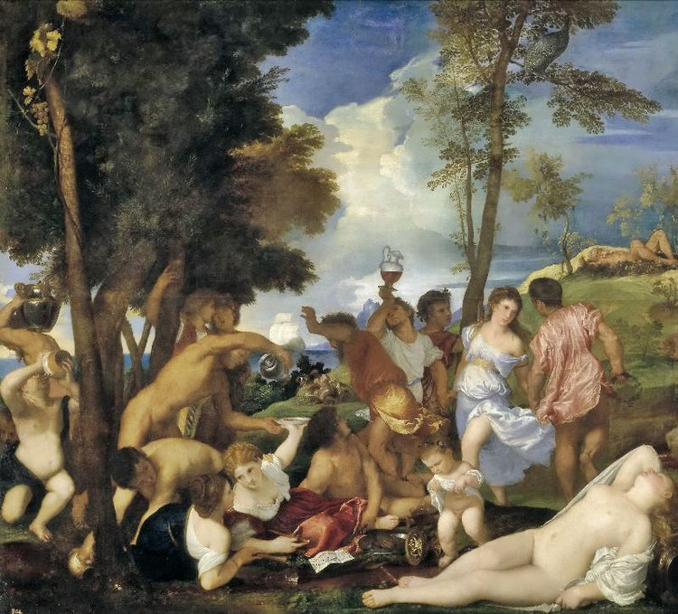 The Bacchanal Of The Andrians by Titian