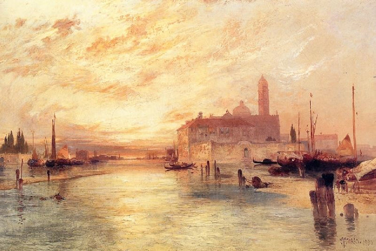 View At Sunset by Thomas Moran