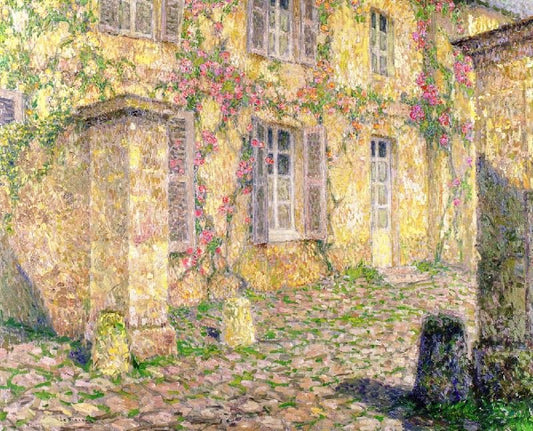 House With Roses by Henri Le Sidaner