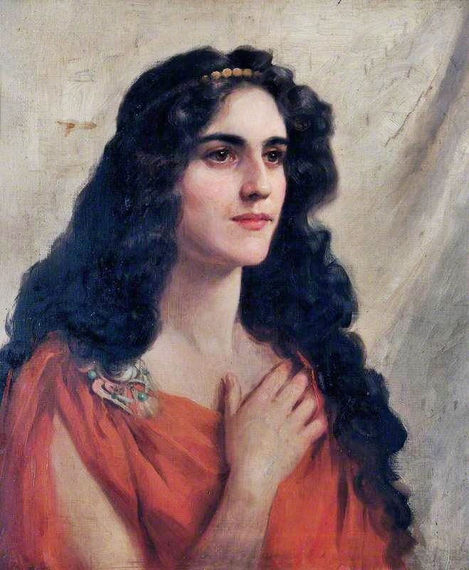 Portrait Of A Woman In Red by Beatrice Offor