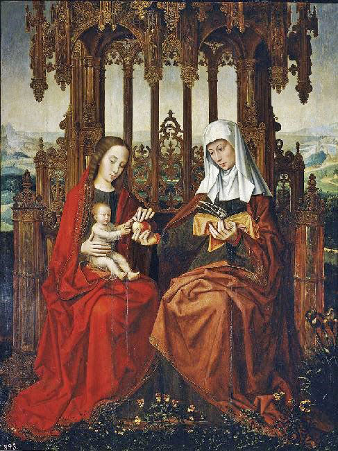 Saint Ann, The Christ Child And The Virgin by Ambrosius Benson