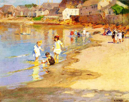 At The Beach by Edward Potthast