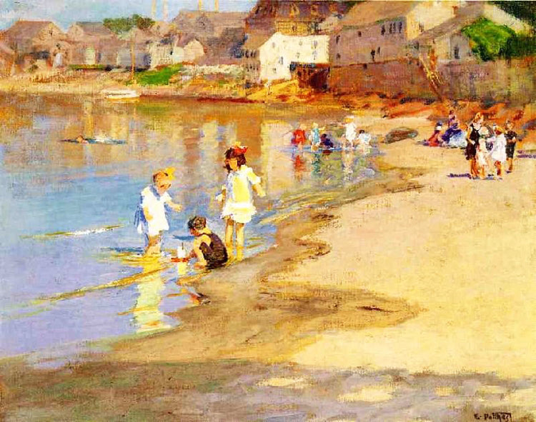 At The Beach by Edward Potthast