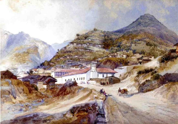 Angangueo, Mexico by Thomas Moran